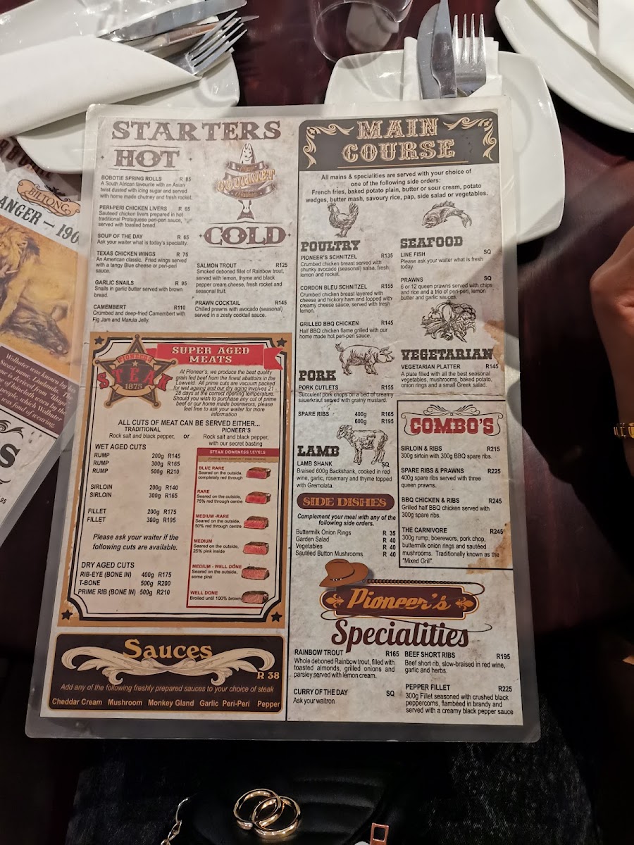 Menu Pioneer's Grill-6